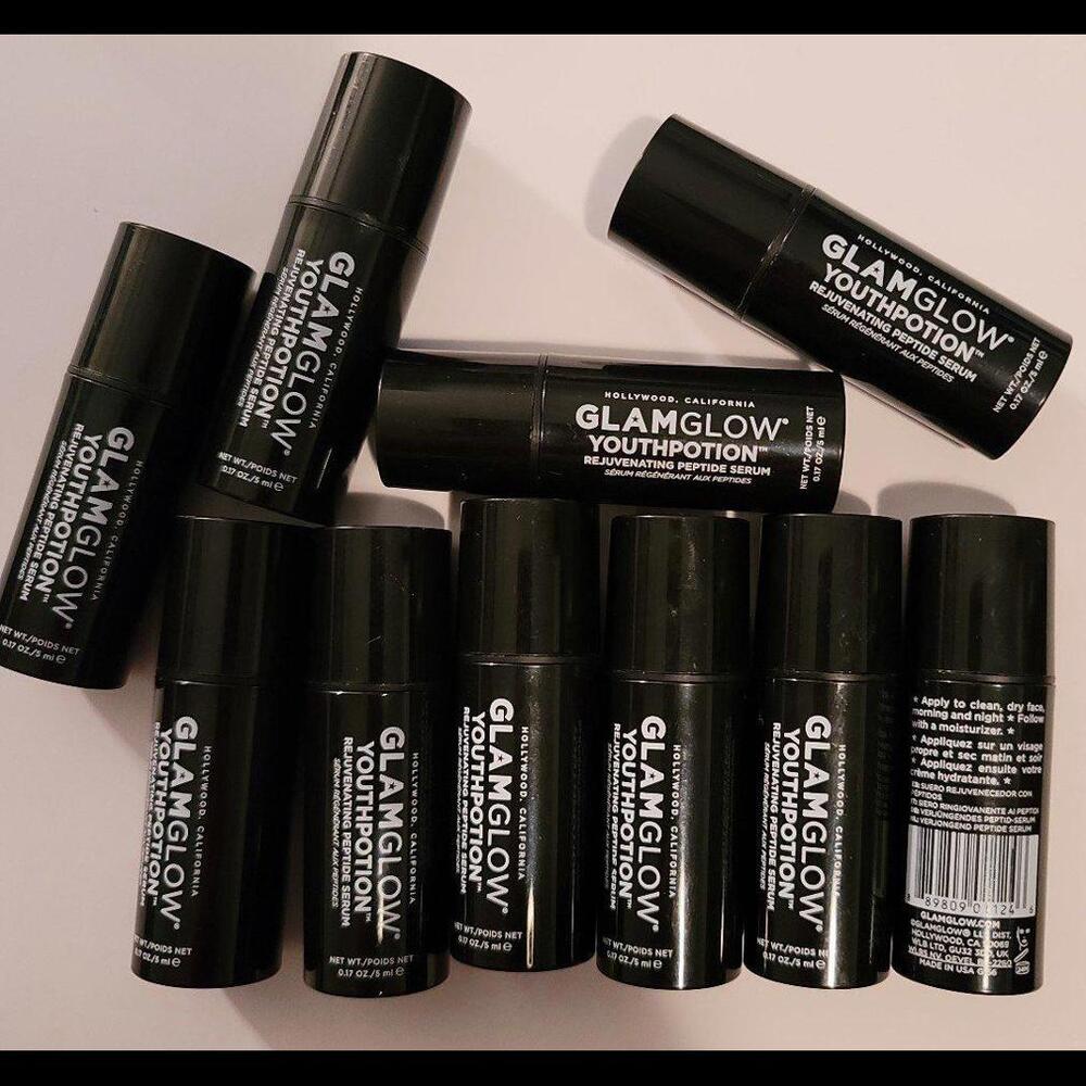 New travel size Glam glow youthpotion peptide serum lot of 10